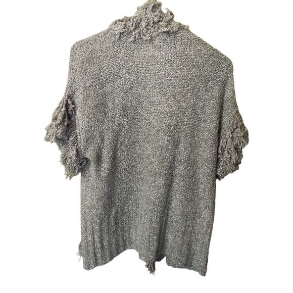 Vertical design size M boho festival fringe open cardigan. - Picture 2 of 6